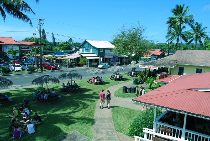 The charming village of Hanalei