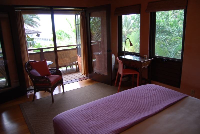 Looking west to the ocean from the master bedroom