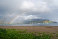 Rainbow over Hanalei Bay